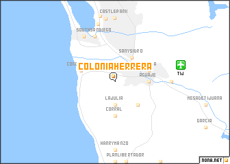 map of Colonia Herrera