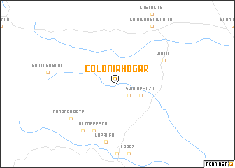map of Colonia Hogar