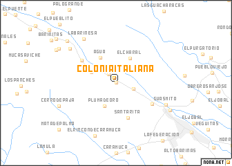 map of Colonia Italiana