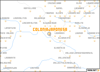 map of Colonia Japonesa