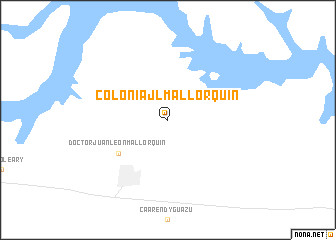 map of Colonia J.L. Mallorquín