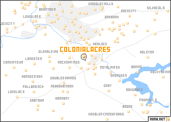 map of Colonial Acres