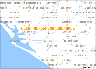 map of Colonia La Esperanza Grande