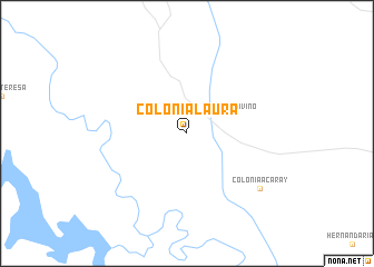 map of Colonia Laura