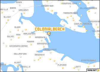 map of Colonial Beach