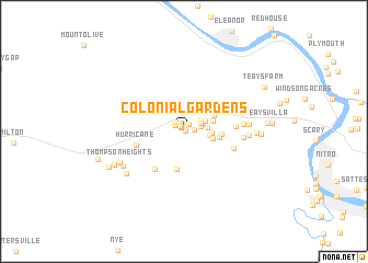 map of Colonial Gardens