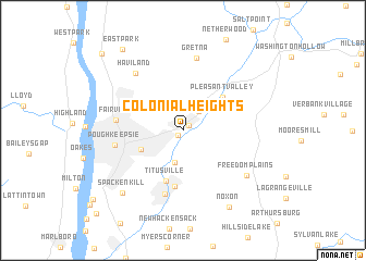 map of Colonial Heights