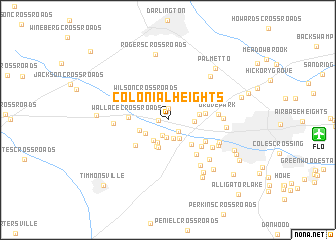 map of Colonial Heights