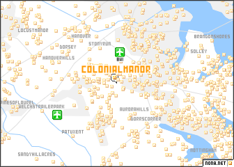 map of Colonial Manor