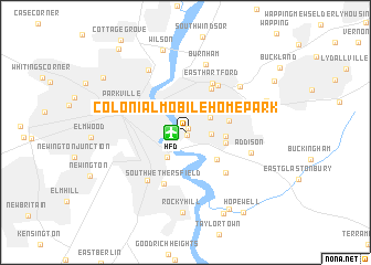 map of Colonial Mobile Home Park