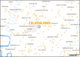 map of Colonial Park