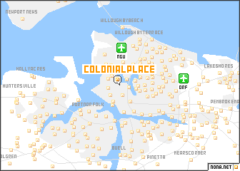 map of Colonial Place