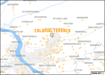 map of Colonial Terrace