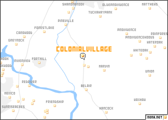 map of Colonial Village