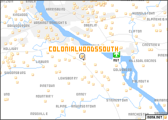 map of Colonial Woods South