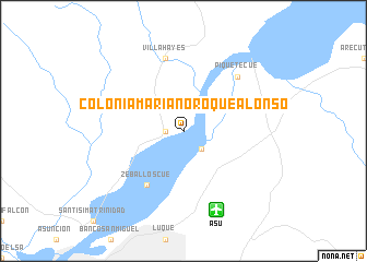 map of Colonia Mariano Roque Alonso