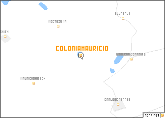 map of Colonia Mauricio