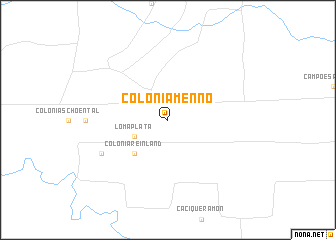 map of Colonia Menno