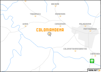 map of Colônia Moema