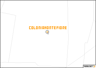 map of Colonia Montefiore