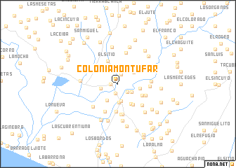 map of Colonia Montúfar