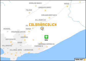 map of Colonia Nicolich