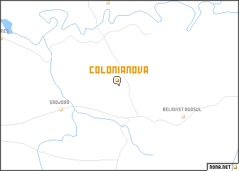 map of Colônia Nova