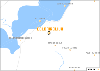 map of Colonia Oliva