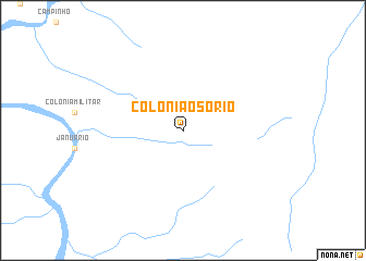 map of Colônia Osório