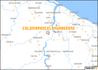 map of Colonia Parcela Number One