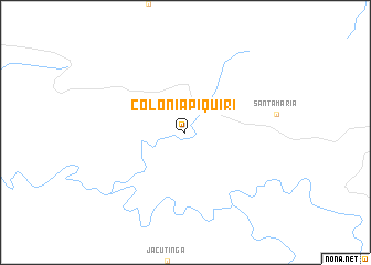 map of Colônia Piquiri