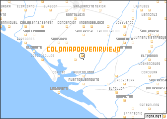 map of Colonia Porvenir Viejo