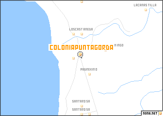 map of Colonia Punta Gorda