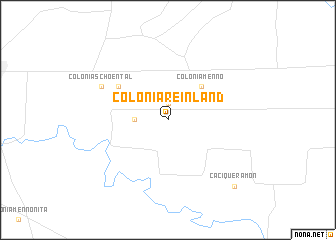 map of Colonia Reinland