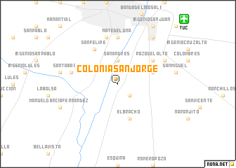 map of Colonia San Jorge