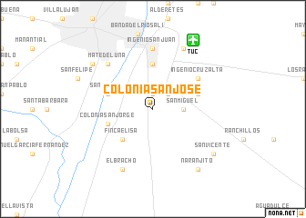 map of Colonia San José