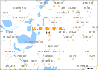 map of Colonia San Pablo