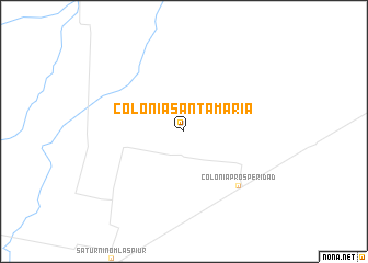 map of Colonia Santa María