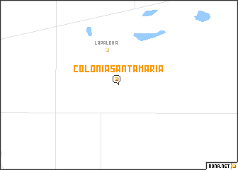 map of Colonia Santa María