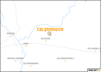 map of Colonia Suiza