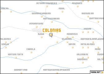 map of Colónias