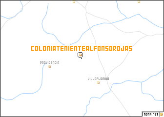map of Colonia Teniente Alfonso Rojas