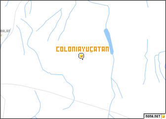 map of Colonia Yucatán