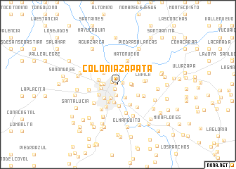 map of Colonia Zapata