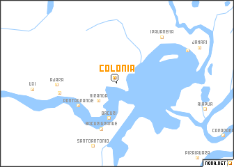 map of Colônia