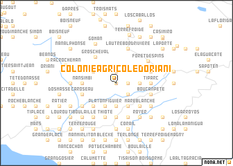 map of Colonie Agricole dʼOriani