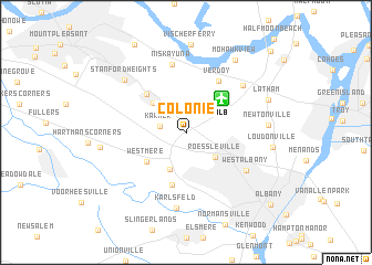 map of Colonie