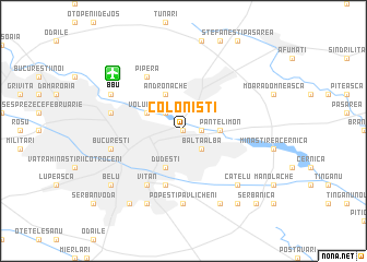 map of Colonişti