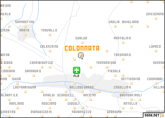 map of Colonnata