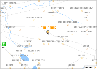 map of Colonna